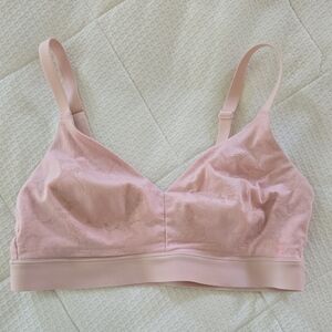 Tommy John Soft Pink Lace Bralette Second Skin Triangle Bralette
